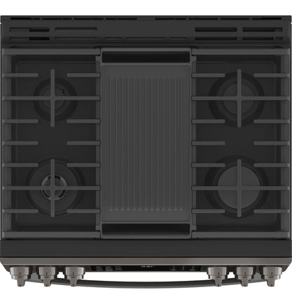 PGS930BPTS GE Profile™ 30" Smart Slide-In Front-Control Gas Range with No Preheat Air Fry