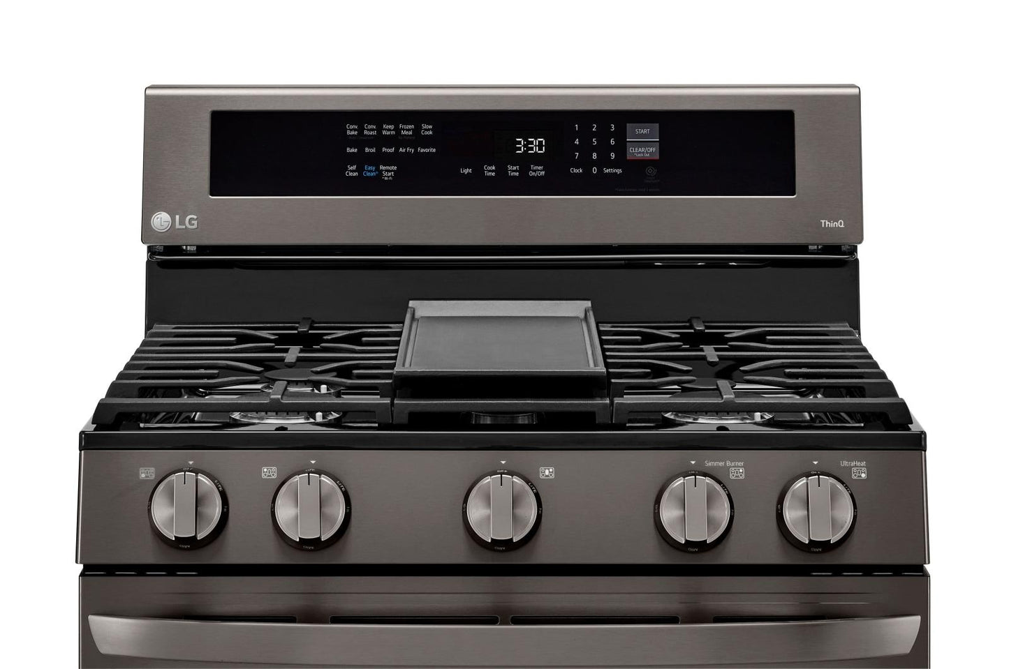 Lg LRGL5825D 5.8 cu ft. Smart Wi-Fi Enabled True Convection InstaView® Gas Range with Air Fry