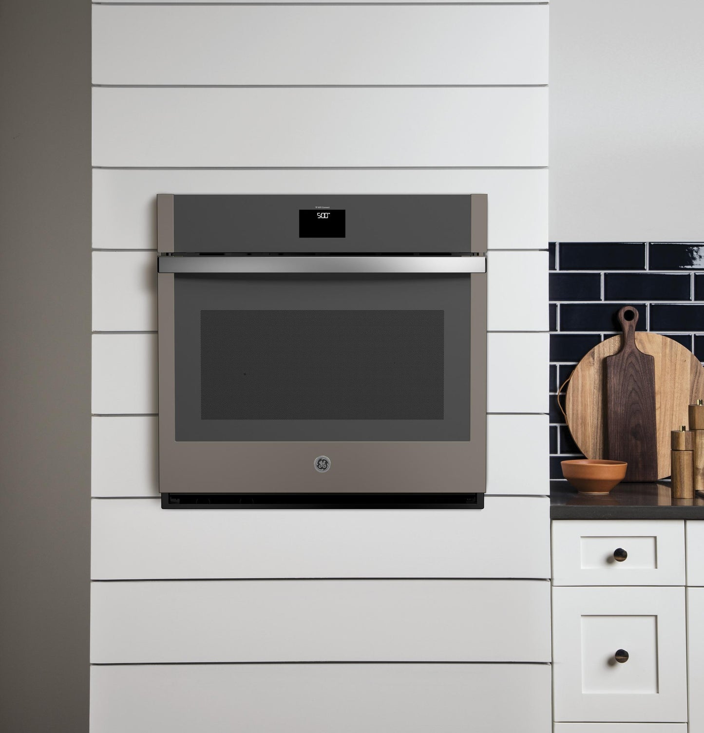 JTS5000ENES GE® 30" Smart Built-In Self-Clean Convection Single Wall Oven with Never Scrub Racks