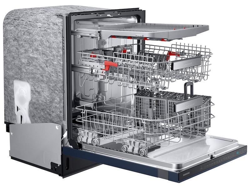 Samsung Bespoke AutoRelease 39dBA Dishwasher with Linear Wash in Fingerprint Resistant Navy Steel