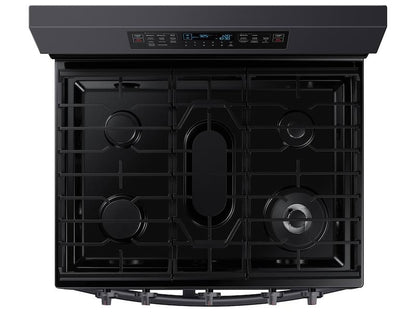 Samsung NX60A6751SG 6.0 cu. ft. Smart Freestanding Gas Range with Flex Duo™ & Air Fry in Black Stainless Steel
