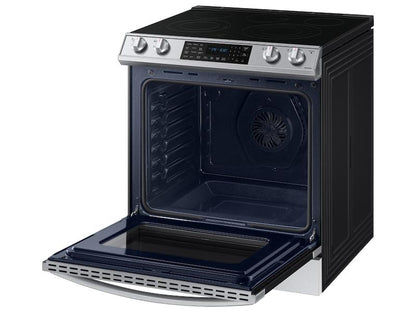 Samsung 6.3 cu. ft. Smart Slide-in Electric Range with Air Fry in Stainless Steel
