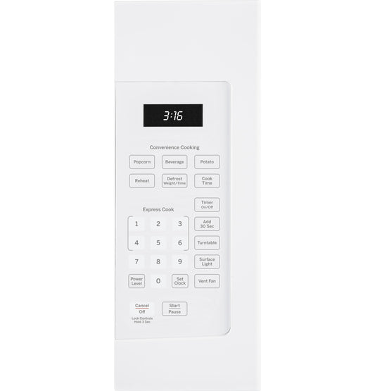 JVM3160DFWW GE® 1.6 Cu. Ft. Over-the-Range Microwave Oven