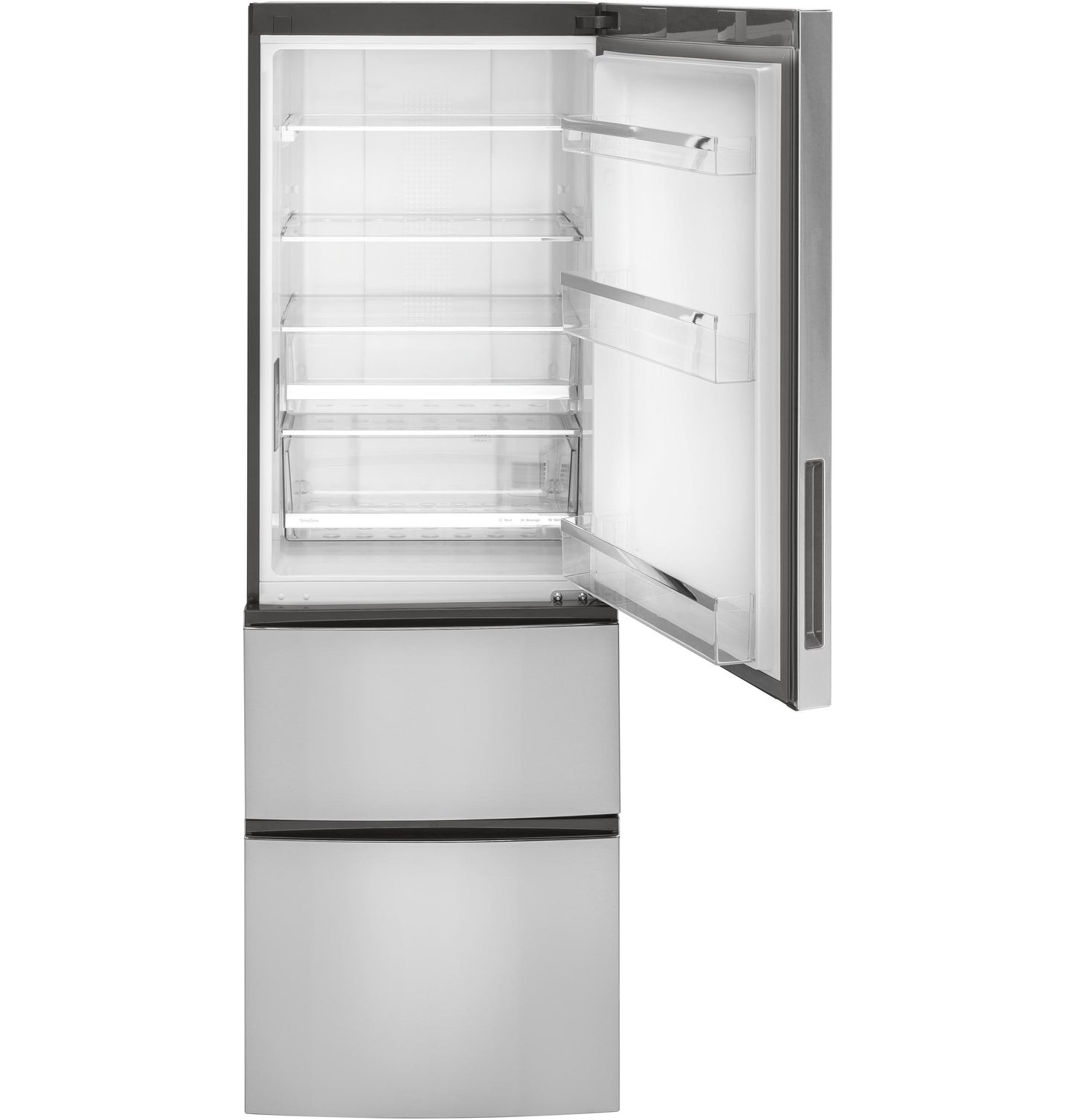 GLE12HSPSS GE® ENERGY STAR® 11.9 Cu. Ft. Bottom-Freezer Refrigerator