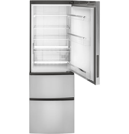 GLE12HSPSS GE® ENERGY STAR® 11.9 Cu. Ft. Bottom-Freezer Refrigerator