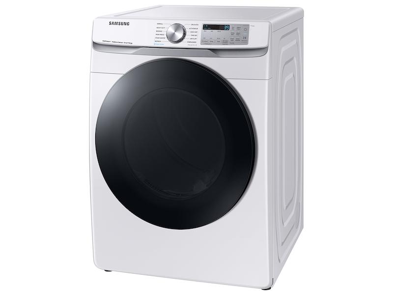 Samsung 7.5 cu. ft. Smart Gas Dryer with Steam Sanitize  in White