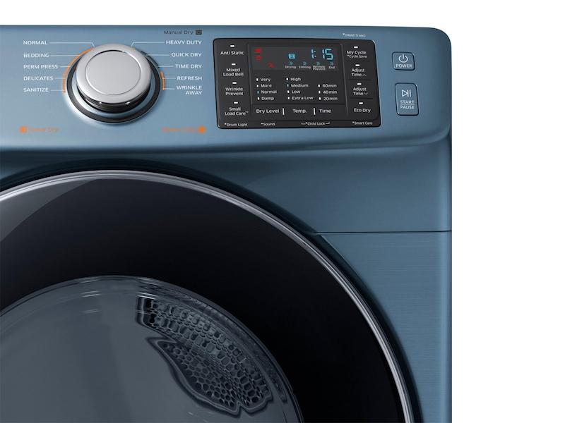 Samsung 7.5 cu. ft. Electric Dryer in Azure Blue