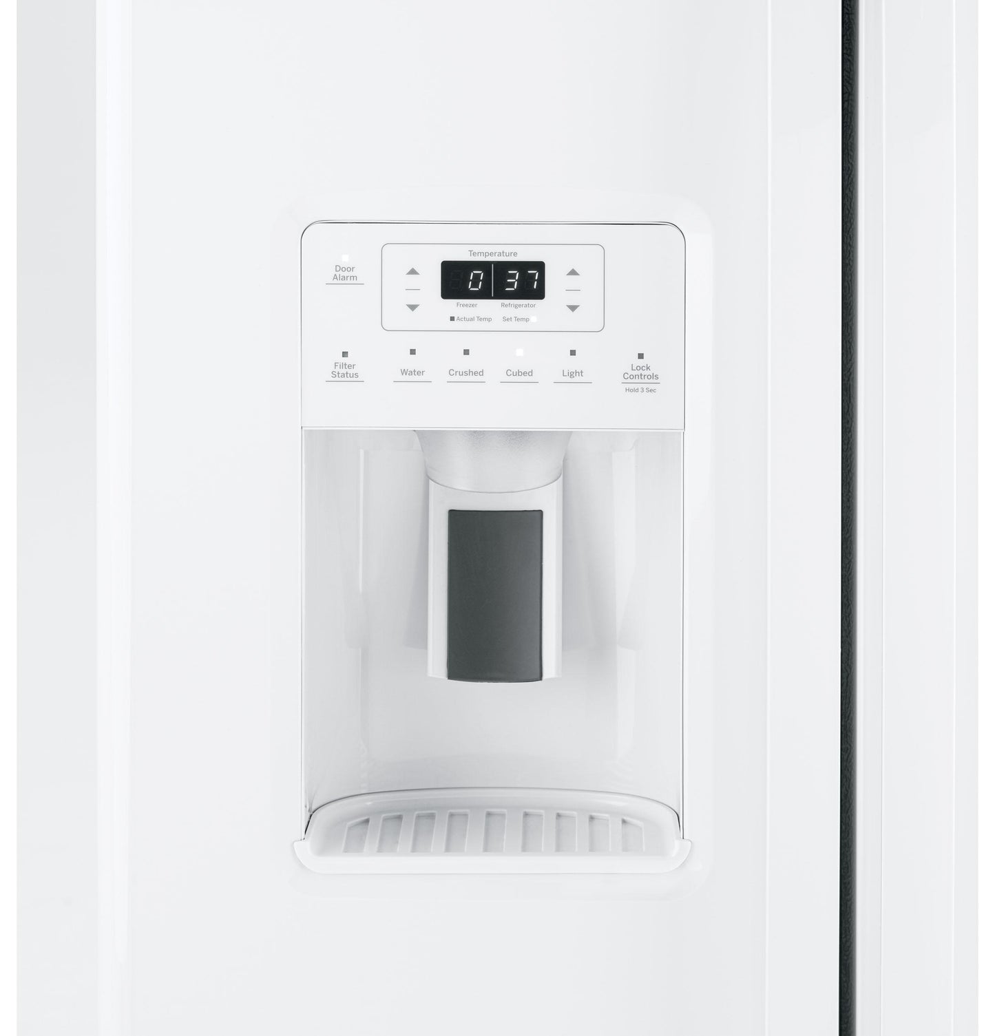 GSS23GGPWW GE® 23.0 Cu. Ft. Side-By-Side Refrigerator