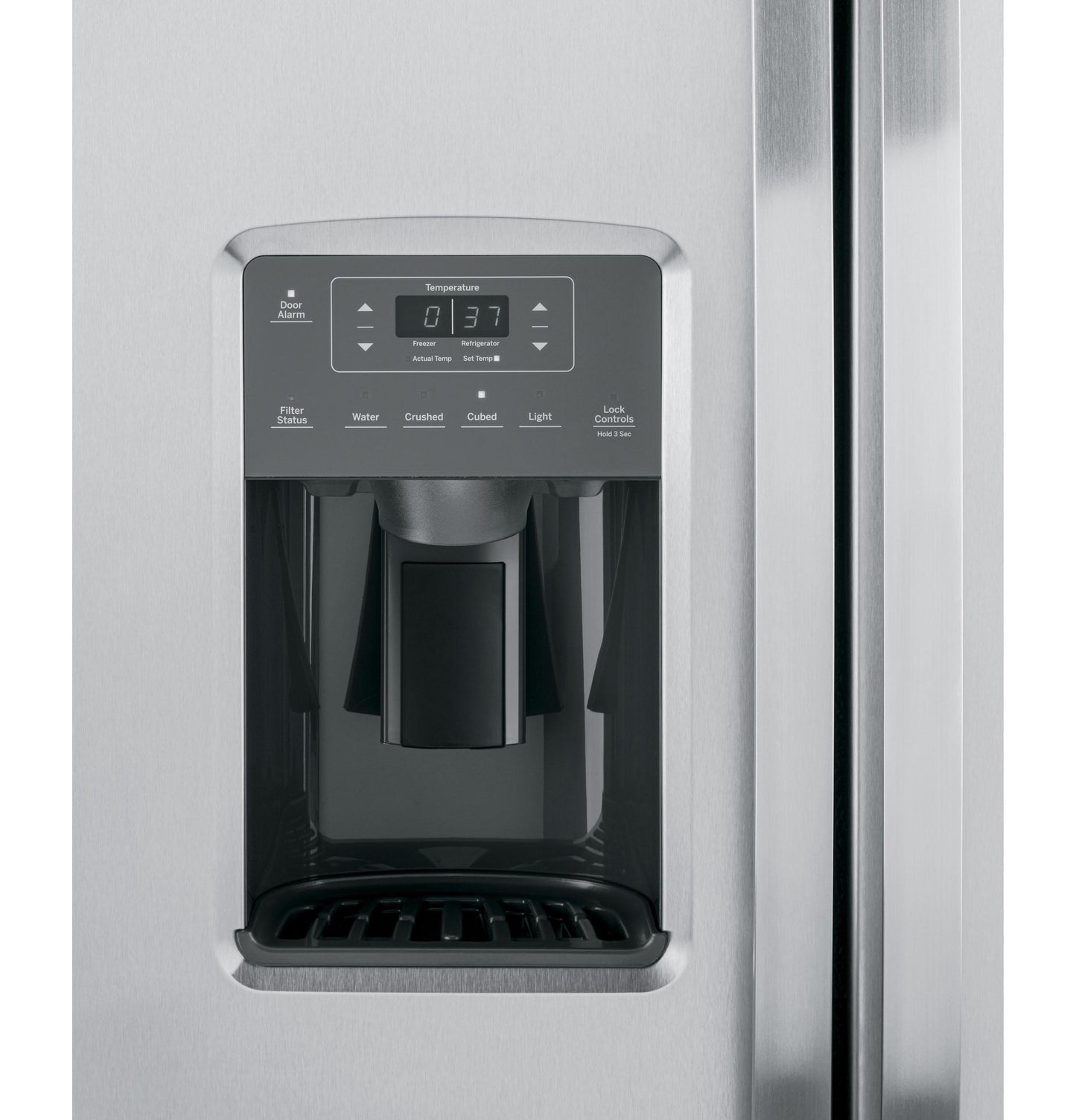 GSE25GYPFS GE® ENERGY STAR® 25.3 Cu. Ft. Side-By-Side Refrigerator