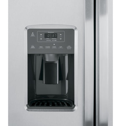GSE25GYPFS GE® ENERGY STAR® 25.3 Cu. Ft. Side-By-Side Refrigerator