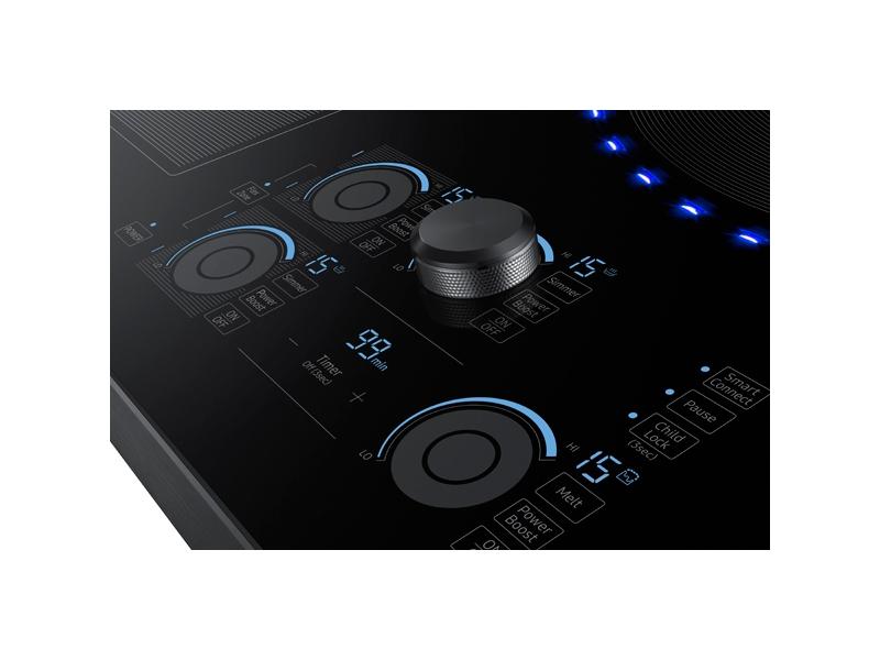 30" Smart Induction Cooktop in Black Stainless Steel