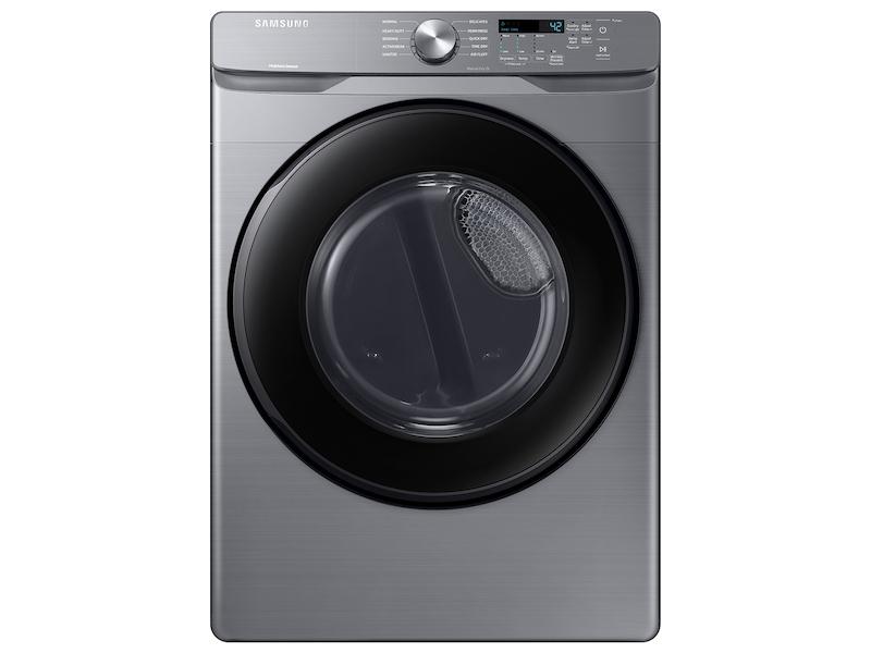 7.5 cu. ft. Front Load Gas Dryer with Sensor Dry in Platinum