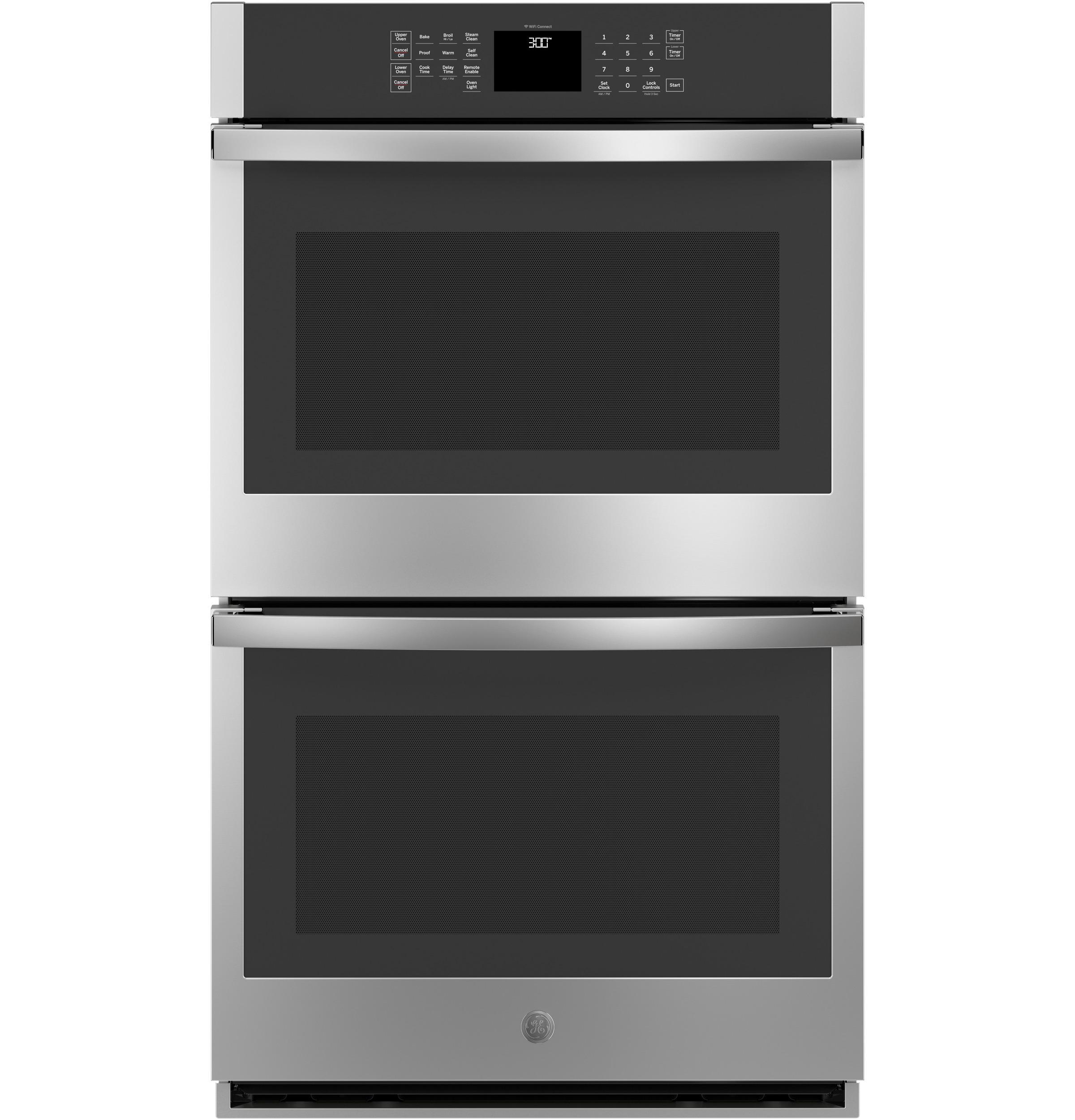 JTD3000SNSS GE® 30" Smart Built-In Self-Clean Double Wall Oven with Never-Scrub Racks