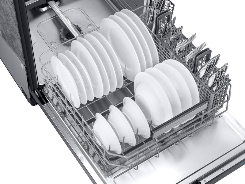 Smart Linear Wash 39dBA Dishwasher in Black Stainless Steel
