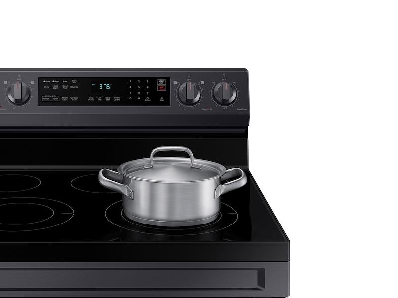 Samsung NE63A6511SG 6.3 cu.ft.Smart Freestanding Electric Range with No-Preheat Air Fry & Convection in Black Stainless Steel