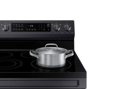 Samsung NE63A6511SG 6.3 cu.ft.Smart Freestanding Electric Range with No-Preheat Air Fry & Convection in Black Stainless Steel