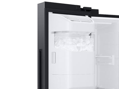 22 cu. ft. Counter Depth Side-by-Side Refrigerator in Black Stainless Steel
