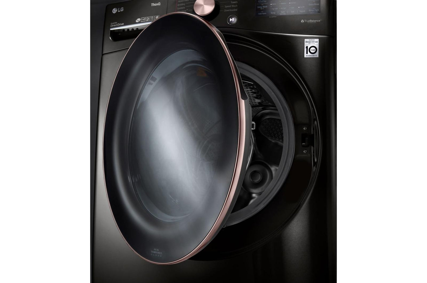 Lg WM4000HBA 4.5 cu. ft. Ultra Large Capacity Front Load Washer - Black Steel