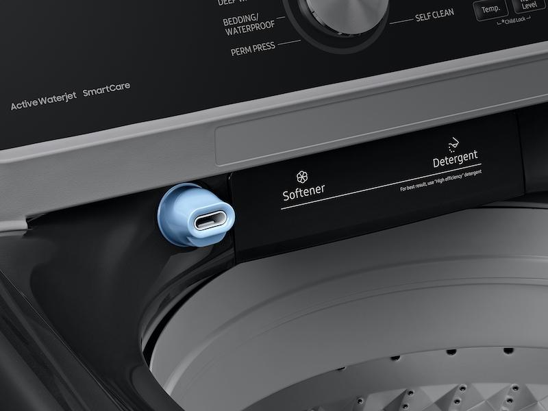 Samsung WA45T3400AV 4.5 cu. ft. Capacity Top Load Washer with Active WaterJet in Brushed Black