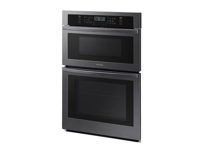 Samsung NQ70T5511DG 30" Microwave Combination Wall Oven with Wi-Fi in Black Stainless Steel