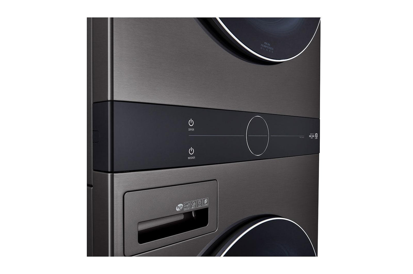 Lg WKGX201HBA Single Unit Front Load LG WashTower™ with Center Control™ 4.5 cu. ft. Washer and 7.4 cu. ft. Gas Dryer