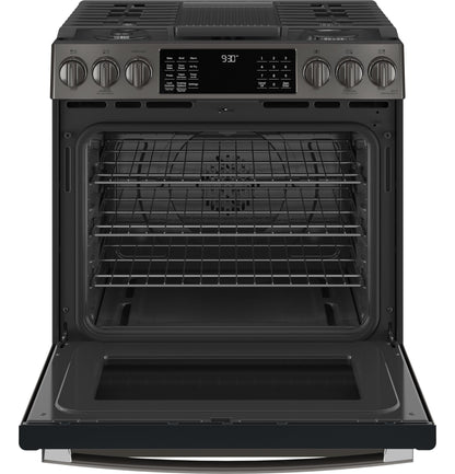 PGS930BPTS GE Profile™ 30" Smart Slide-In Front-Control Gas Range with No Preheat Air Fry
