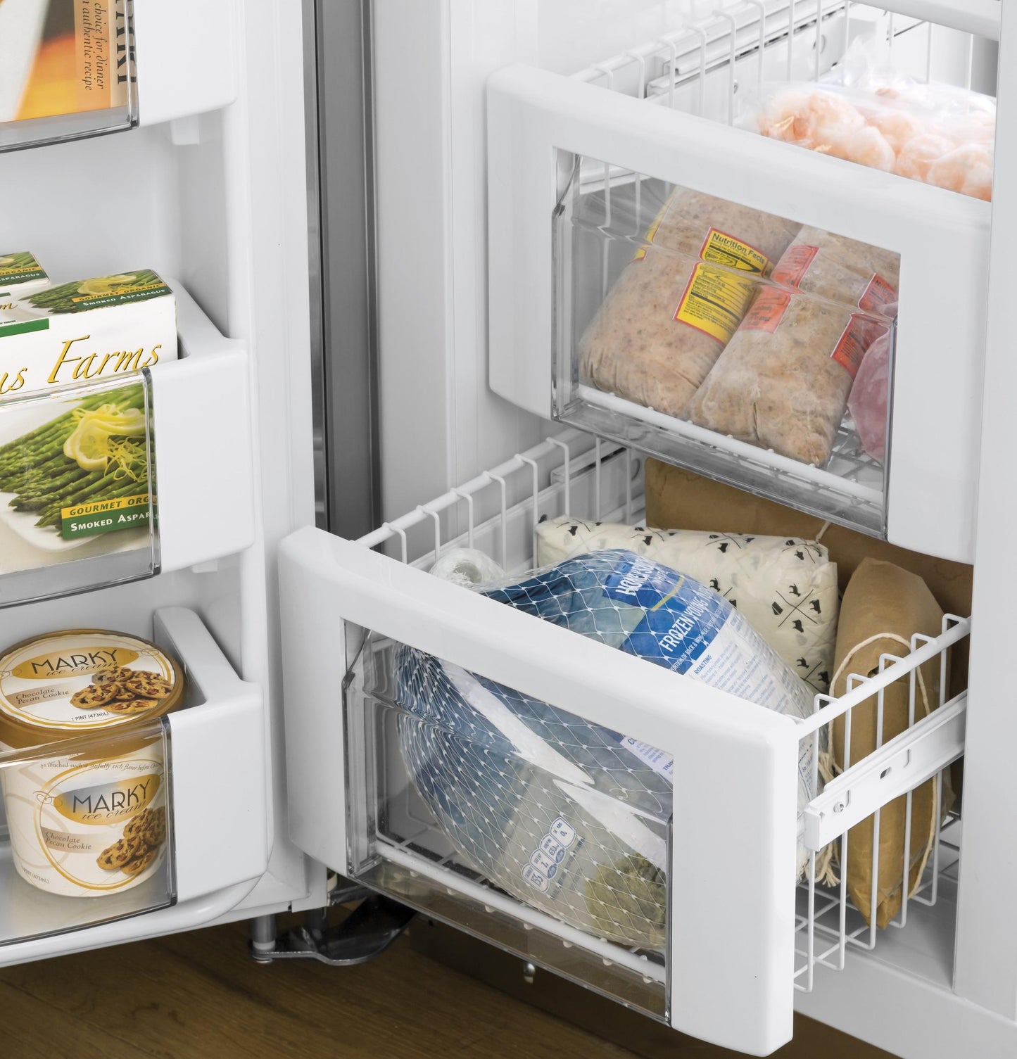PSB48YSNSS GE Profile™ 48" Smart Built-In Side-by-Side Refrigerator with Dispenser