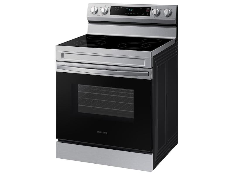 6.3 cu. ft. Smart Freestanding Electric Range with Steam Clean in Stainless Steel