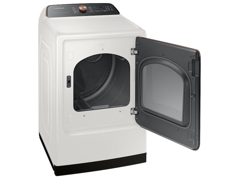 Samsung DVE55A7300E 7.4 cu. ft. Smart Electric Dryer with Steam Sanitize+ in Ivory
