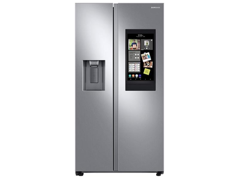 Samsung 26.7 cu. ft. Large Capacity Side-by-Side Refrigerator with Touch Screen Family Hub™ in Stainless Steel