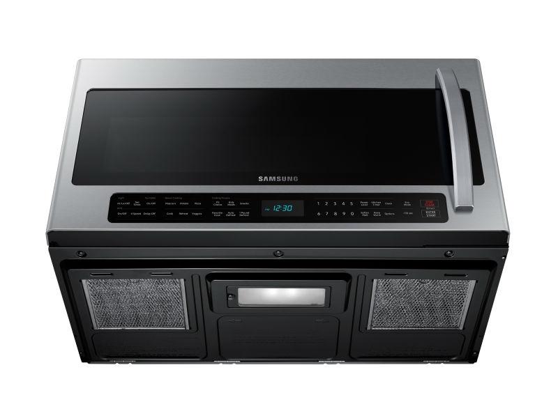 Samsung 2.1 cu. ft. Over-the-Range Microwave with Sensor Cooking in Fingerprint Resistant Stainless Steel