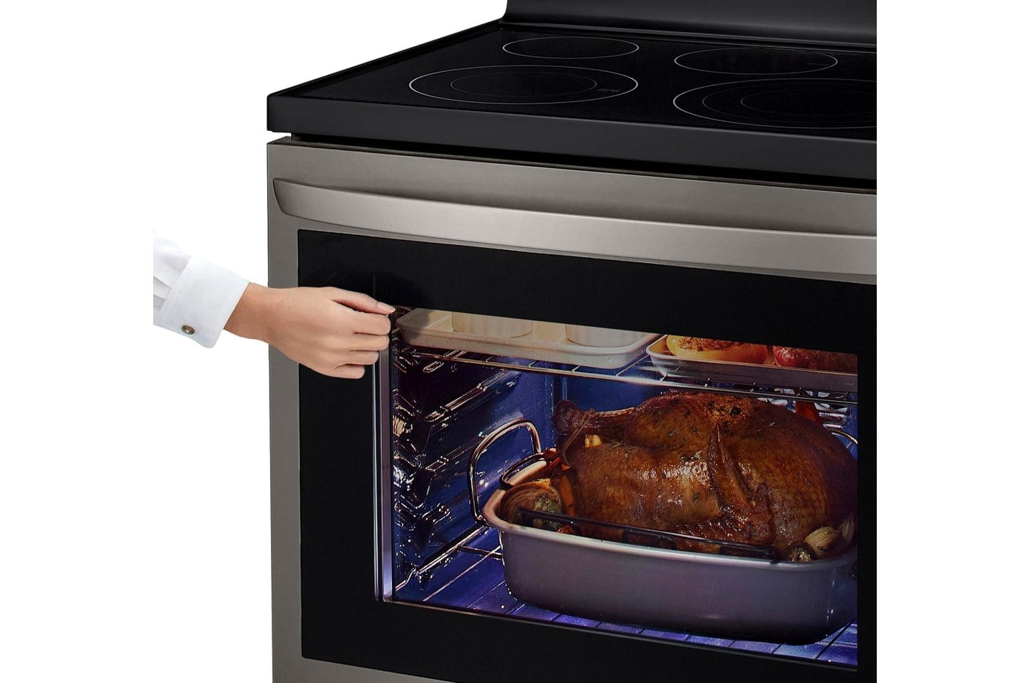 Lg LREL6325D 6.3 cu ft. Smart Wi-Fi Enabled True Convection InstaView® Electric Range with Air Fry