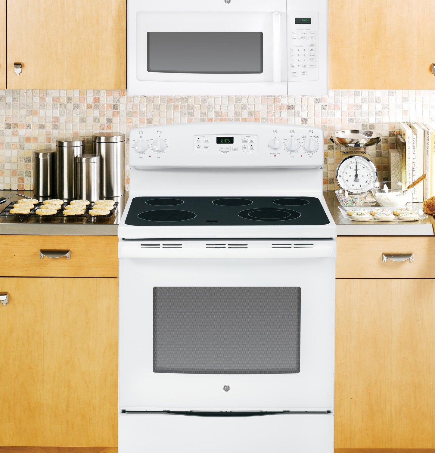 JVM3160DFWW GE® 1.6 Cu. Ft. Over-the-Range Microwave Oven