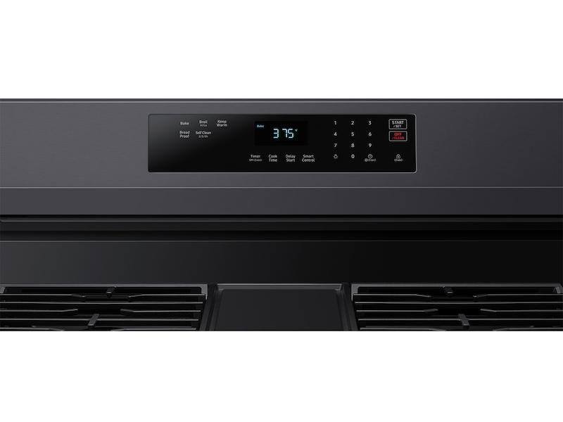 Samsung NX60A6311SG 6.0 cu. ft. Smart Freestanding Gas Range with 18K BTU Dual Power Burner & Self Clean in Black Stainless Steel