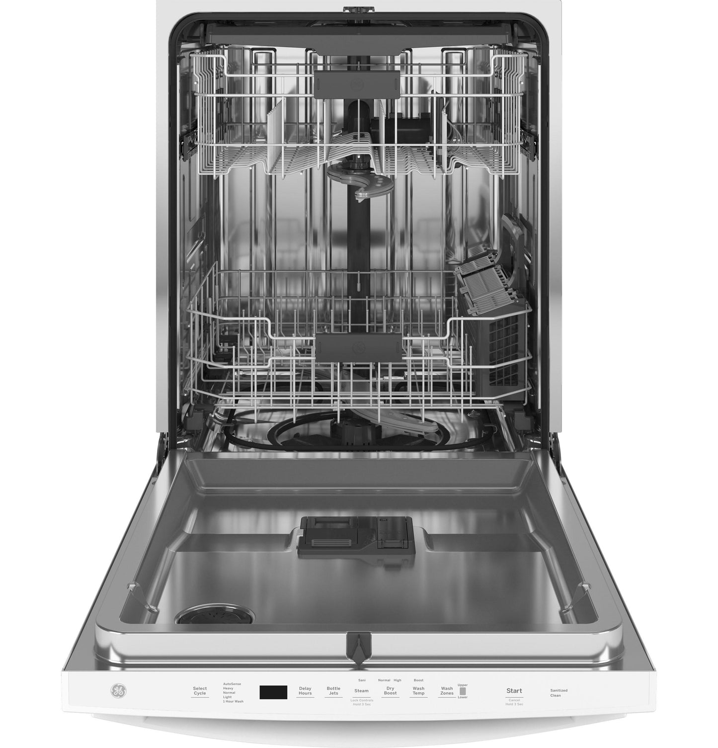 GE® Top Control with Stainless Steel Interior Dishwasher with Sanitize Cycle & Dry Boost with Fan Assist