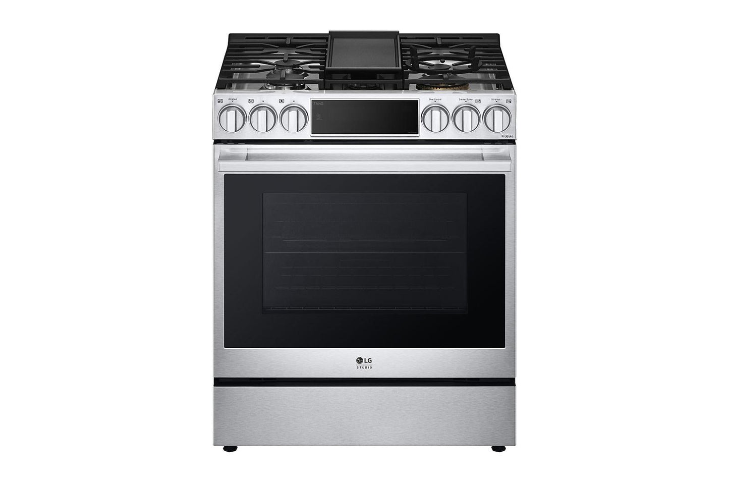 LSDS6338F LG STUDIO 6.3 cu. ft. Smart Wi-Fi Dual Fuel Slide-in Range with ProBake Convection® and EasyClean®