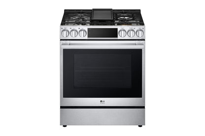 LSDS6338F LG STUDIO 6.3 cu. ft. Smart Wi-Fi Dual Fuel Slide-in Range with ProBake Convection® and EasyClean®
