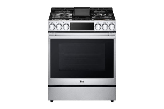 LSDS6338F LG STUDIO 6.3 cu. ft. Smart Wi-Fi Dual Fuel Slide-in Range with ProBake Convection® and EasyClean®