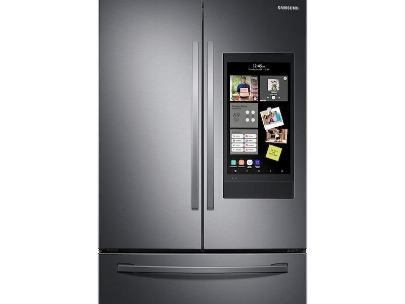 28 cu. ft. 3-Door French Door Refrigerator with Family Hub™ in Black Stainless Steel