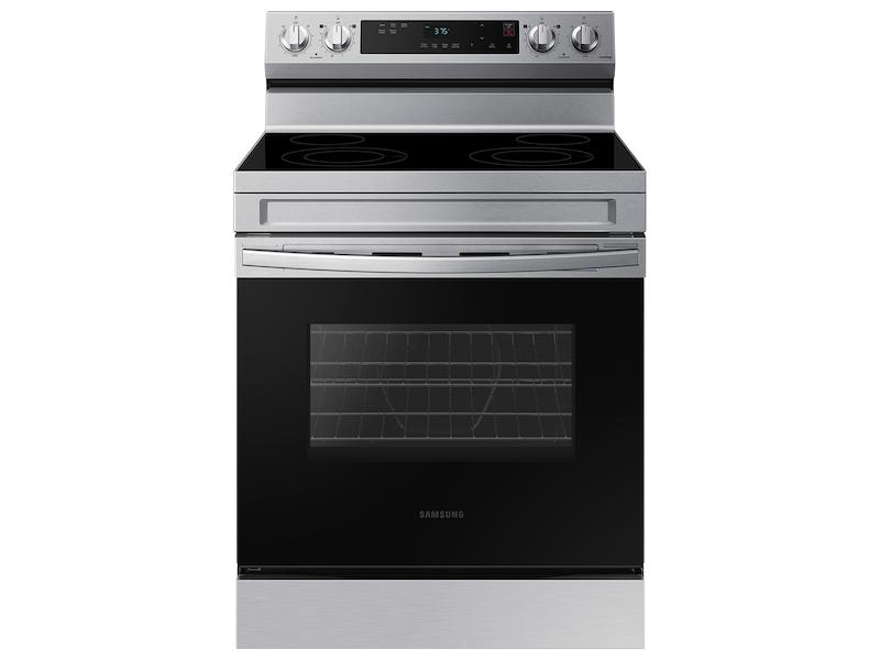 Samsung 6.3 cu. ft. Smart Freestanding Electric Range with Steam Clean in Stainless Steel