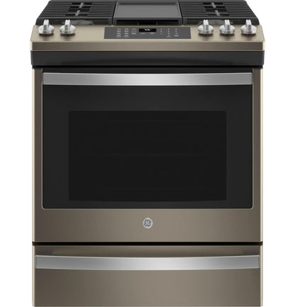 JGS760EPES GE® 30" Slide-In Front-Control Convection Gas Range with No Preheat Air Fry