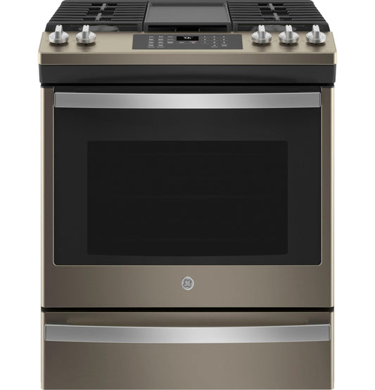 JGS760EPES GE® 30" Slide-In Front-Control Convection Gas Range with No Preheat Air Fry