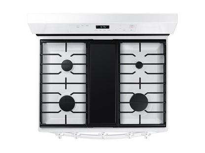 6.0 cu. ft. Smart Freestanding Gas Range with Integrated Griddle in White