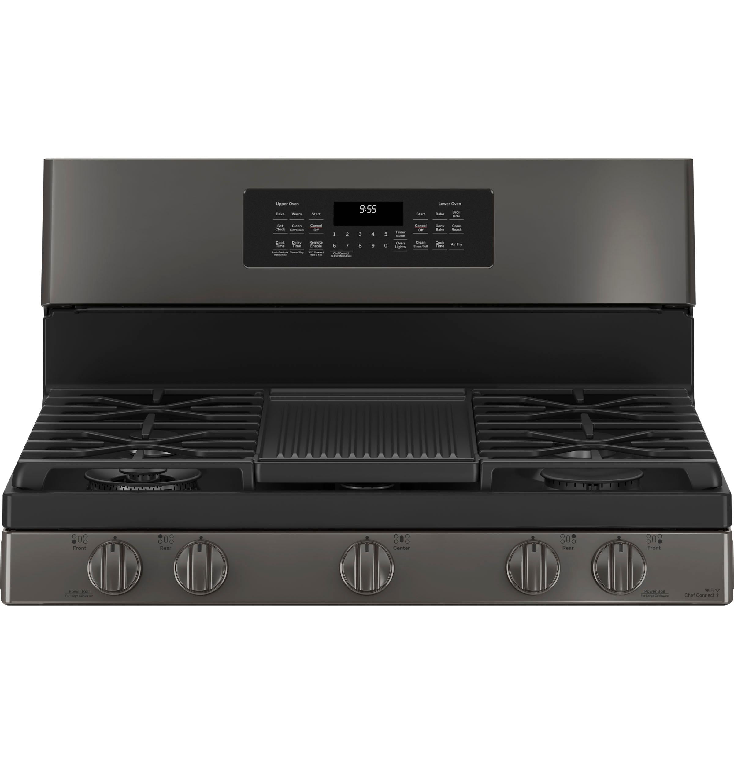 PGB965BPTS GE Profile™ 30" Free-Standing Gas Double Oven Convection Range with No Preheat Air Fry