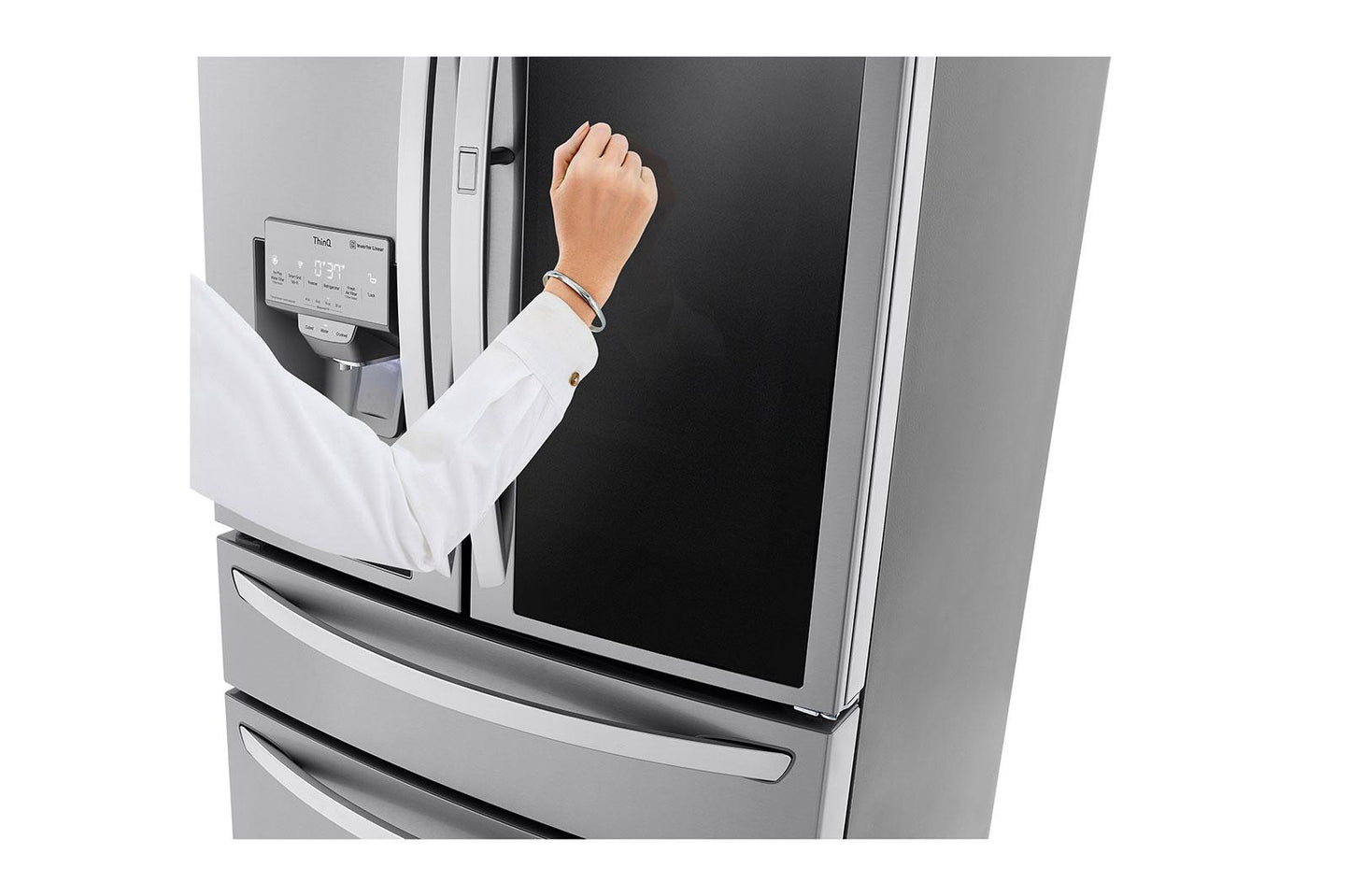 Lg LRMVC2306S 23 cu. ft. Smart Wi-Fi Enabled InstaView® Door-in-Door® Counter-Depth Refrigerator with Craft Ice™ Maker