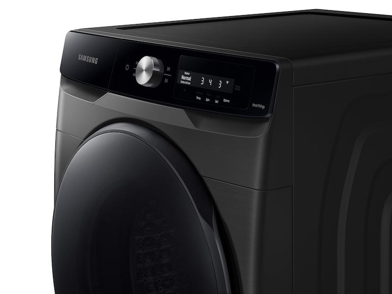 4.5 cu. ft. Large Capacity Smart Dial Front Load Washer with Super Speed Wash in Brushed Black