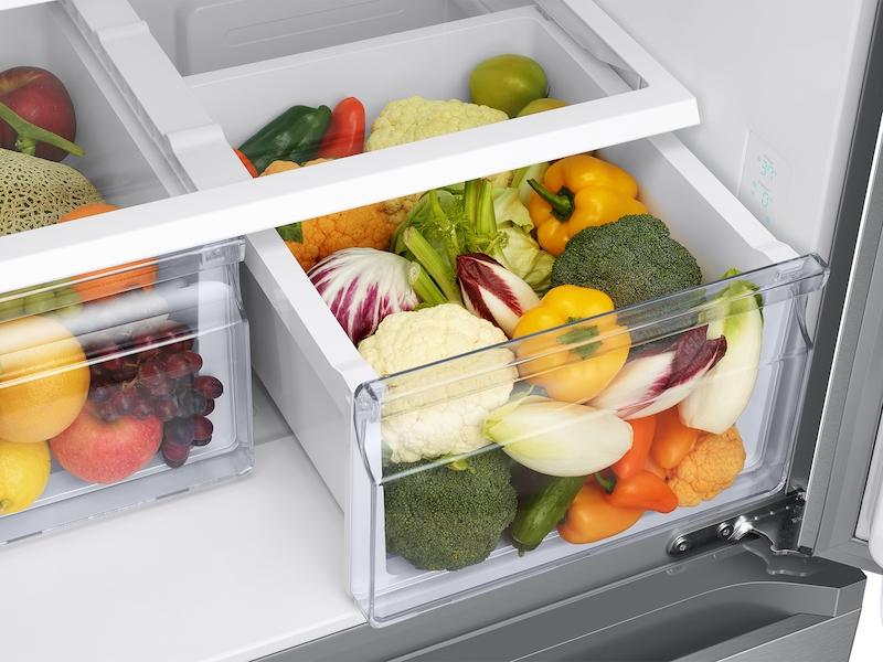 Samsung RF20A5101SR 19.5 cu. ft. Smart 3-Door French Door Refrigerator in Stainless Steel