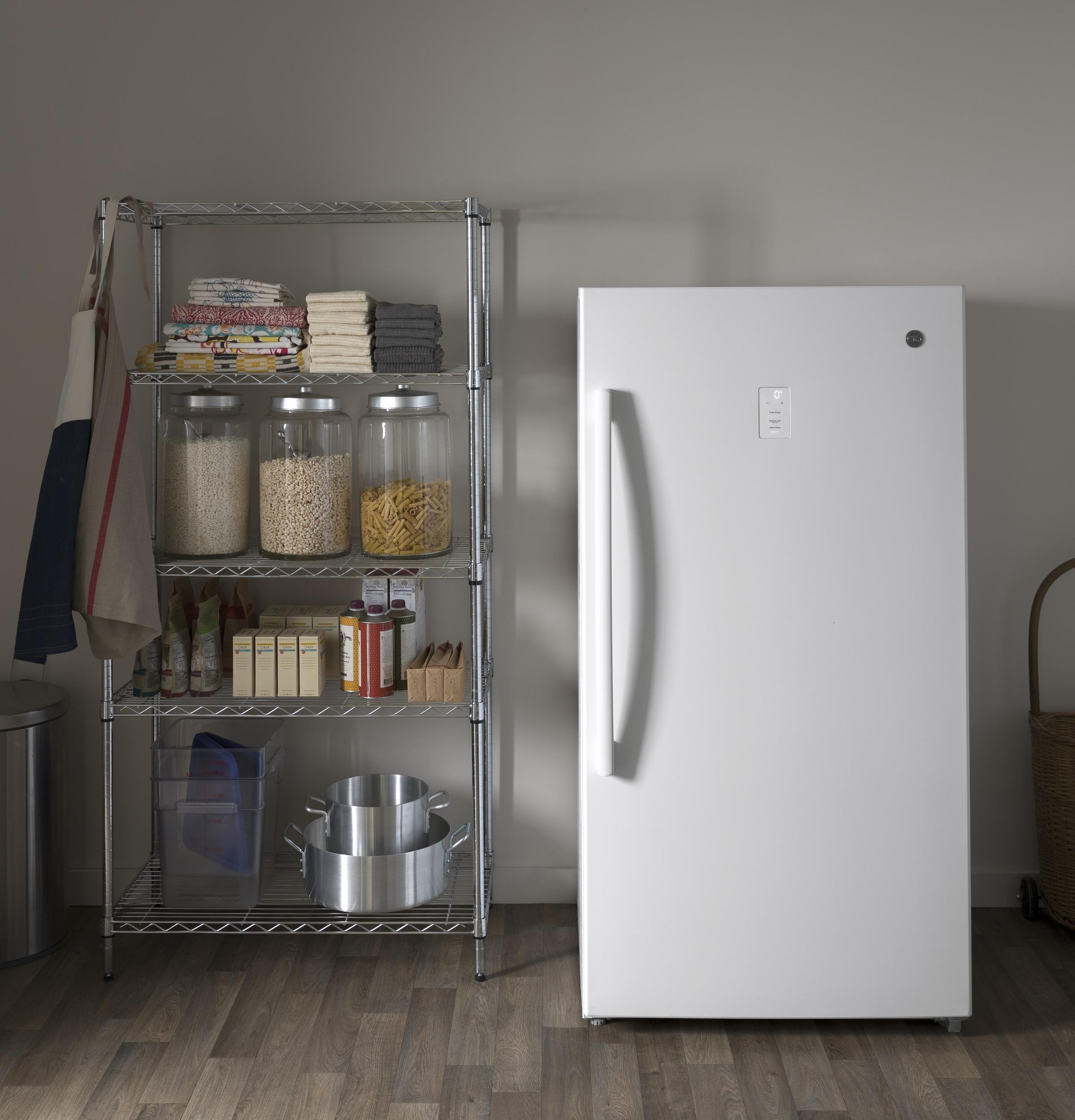 GE® ENERGY STAR® 17.3 Cu. Ft. Frost-Free Garage Ready Upright Freezer