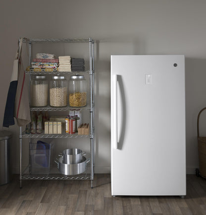 FUF17DLRWW GE® ENERGY STAR® 17.3 Cu. Ft. Frost-Free Garage Ready Upright Freezer