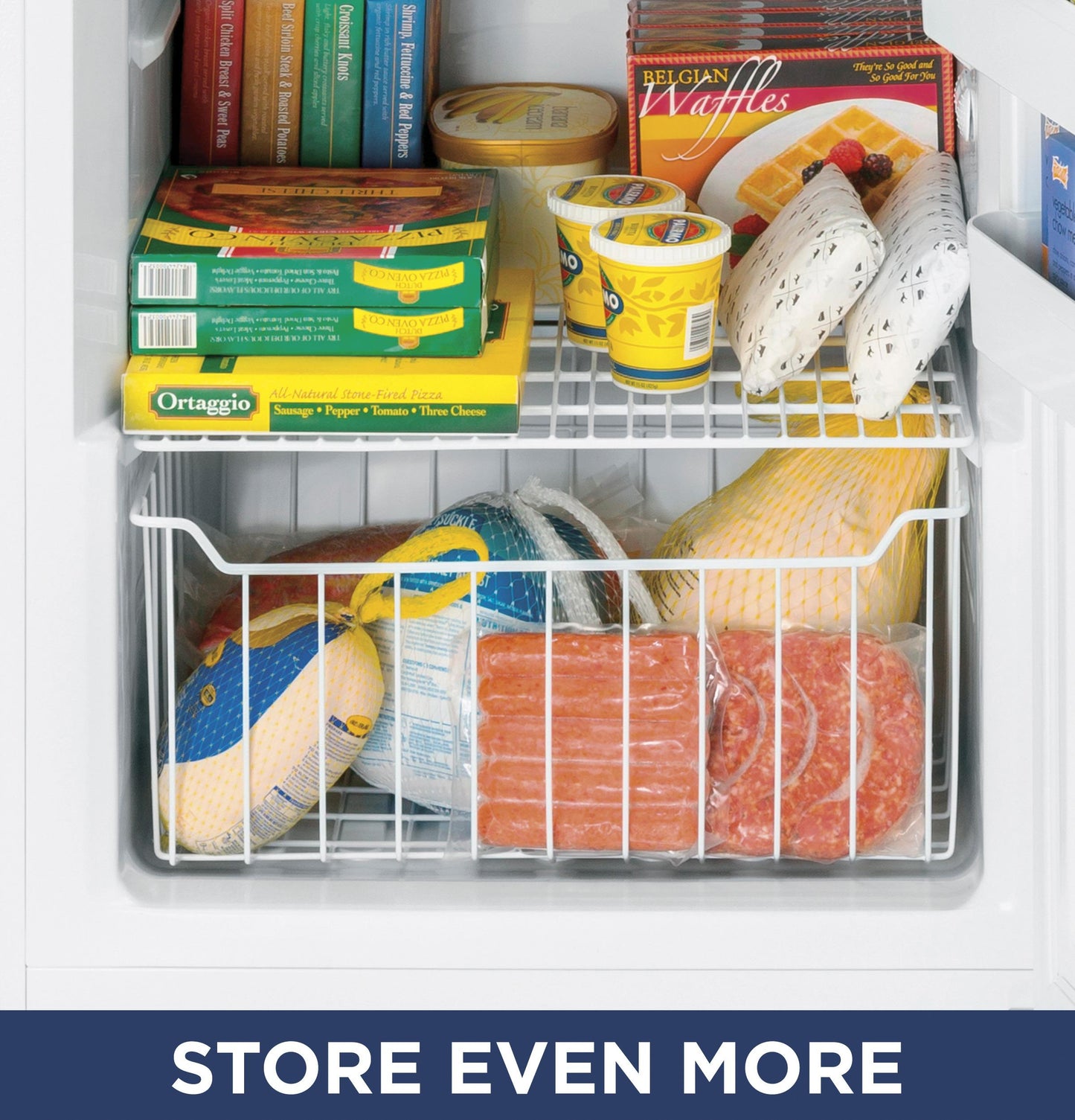 FUF17DLRWW GE® ENERGY STAR® 17.3 Cu. Ft. Frost-Free Garage Ready Upright Freezer